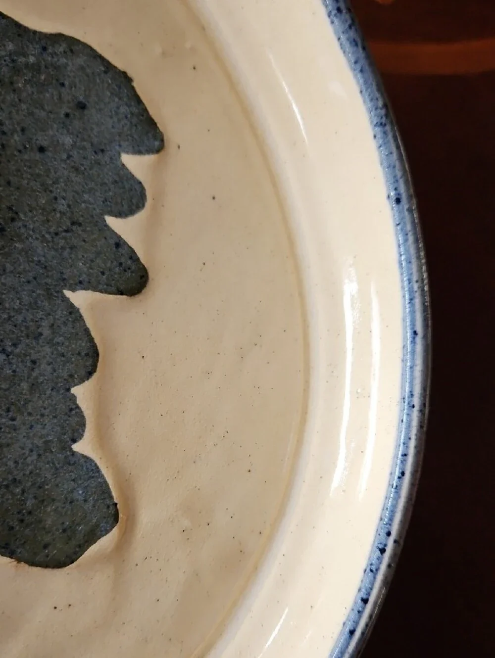 Handcrafted VTG Earth Sea Pottery Studio Plate ESP Rick Wood Leonie Sneddon